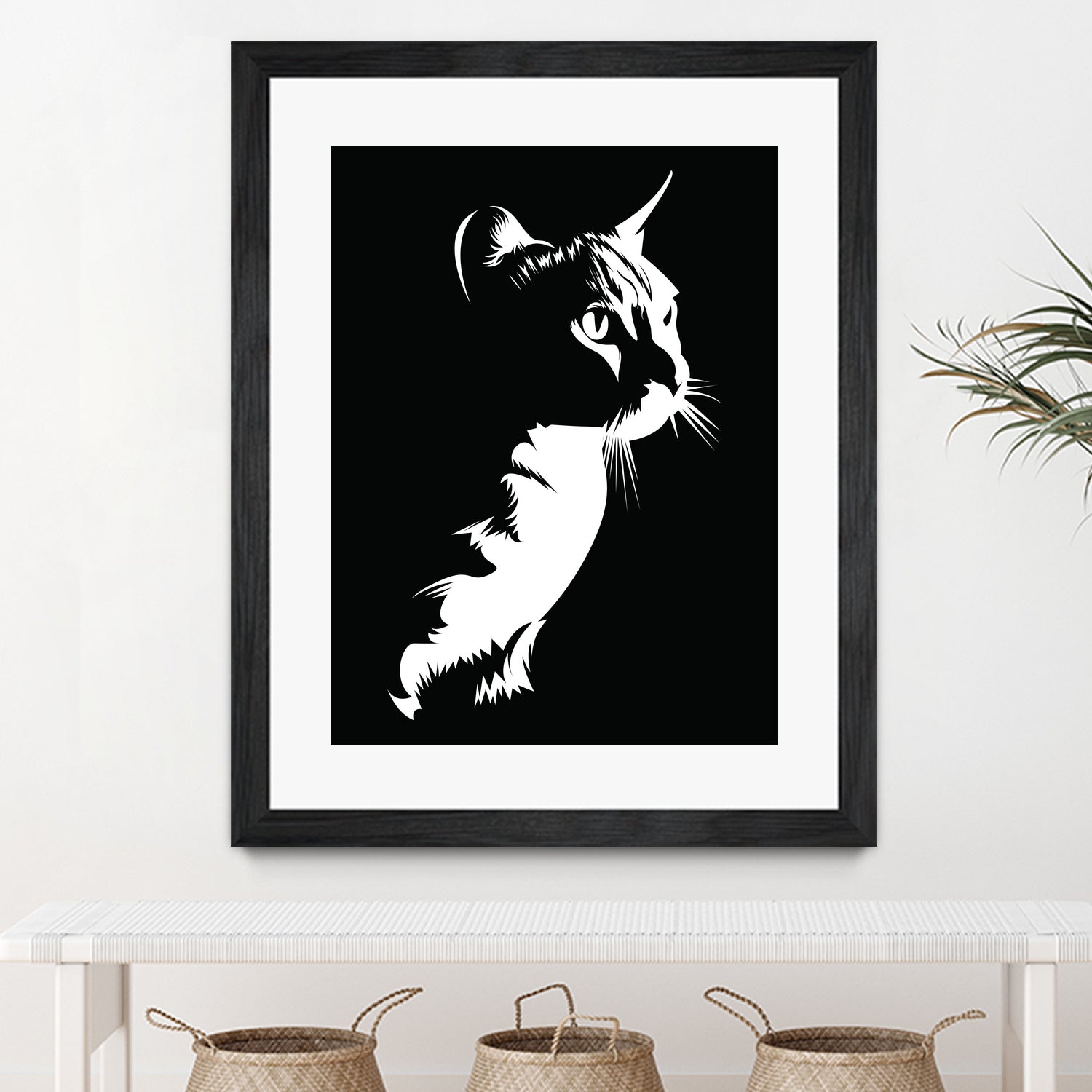 cat silhouette by sarta . on GIANT ART - white vector illustration