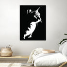 cat silhouette by sarta . on GIANT ART - white vector illustration