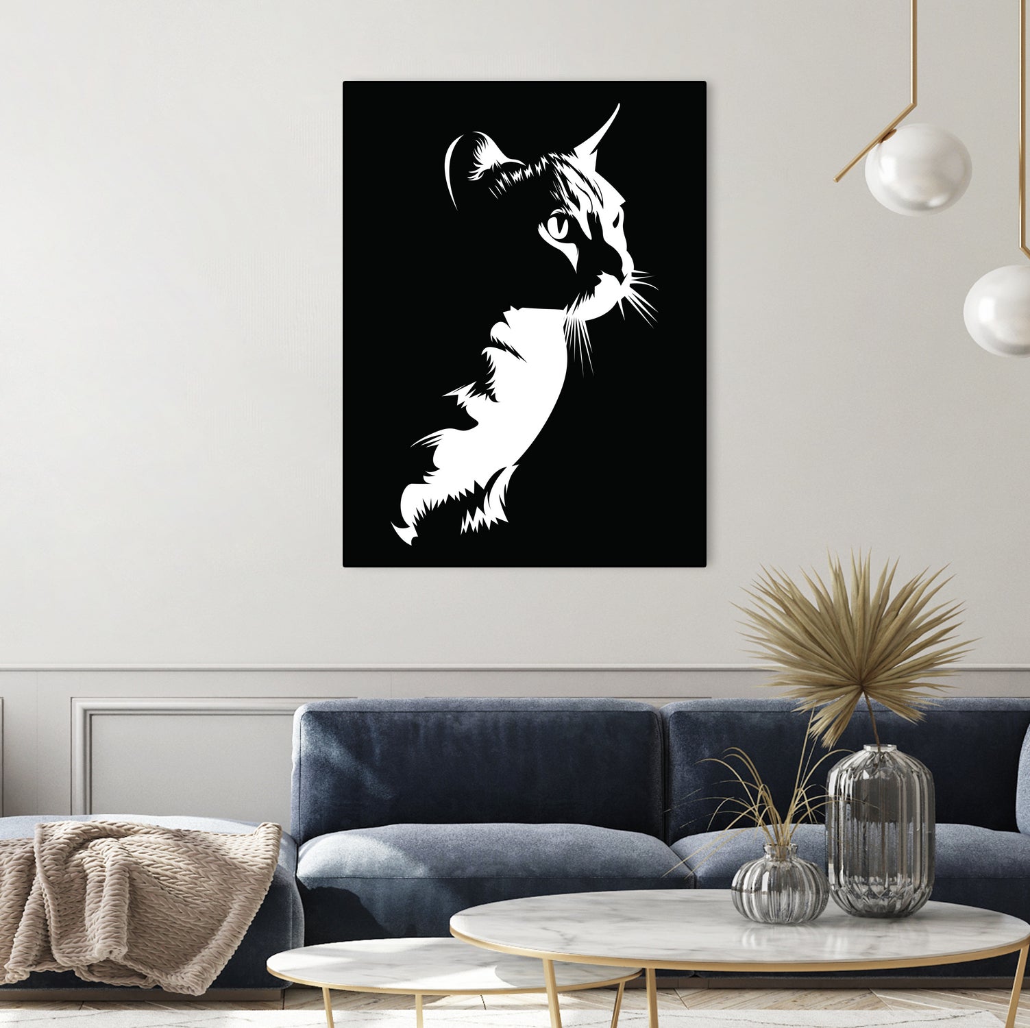 cat silhouette by sarta . on GIANT ART - white vector illustration