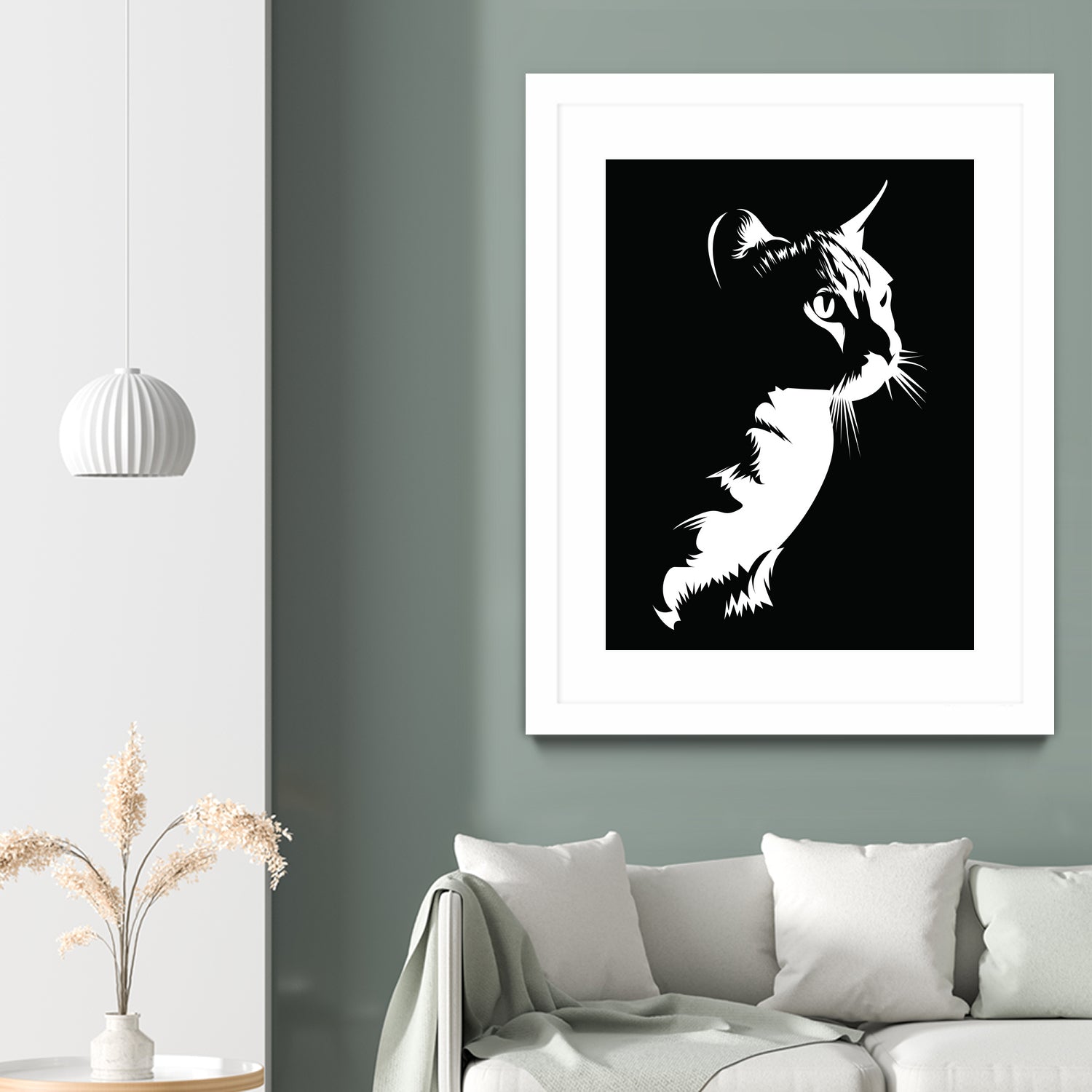 cat silhouette by sarta . on GIANT ART - white vector illustration