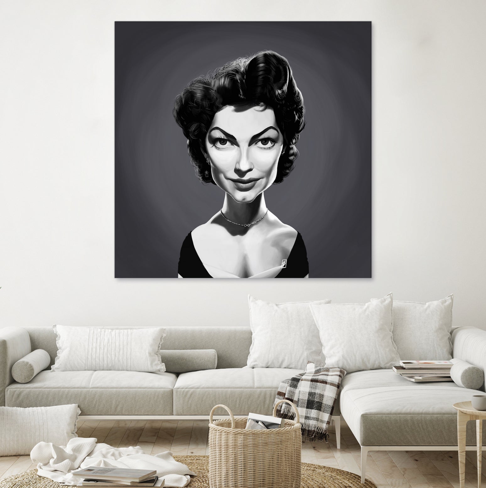 Ava Gardner by Rob Snow on GIANT ART - gray digital painting