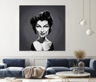 Ava Gardner by Rob Snow on GIANT ART - gray digital painting