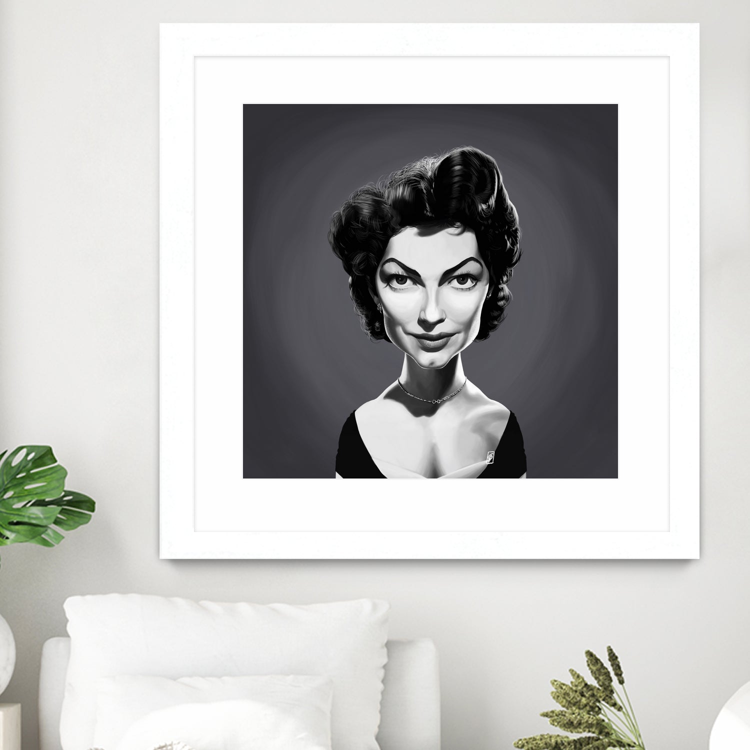 Ava Gardner by Rob Snow on GIANT ART - gray digital painting