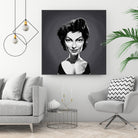 Ava Gardner by Rob Snow on GIANT ART - gray digital painting