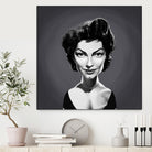 Ava Gardner by Rob Snow on GIANT ART - gray digital painting