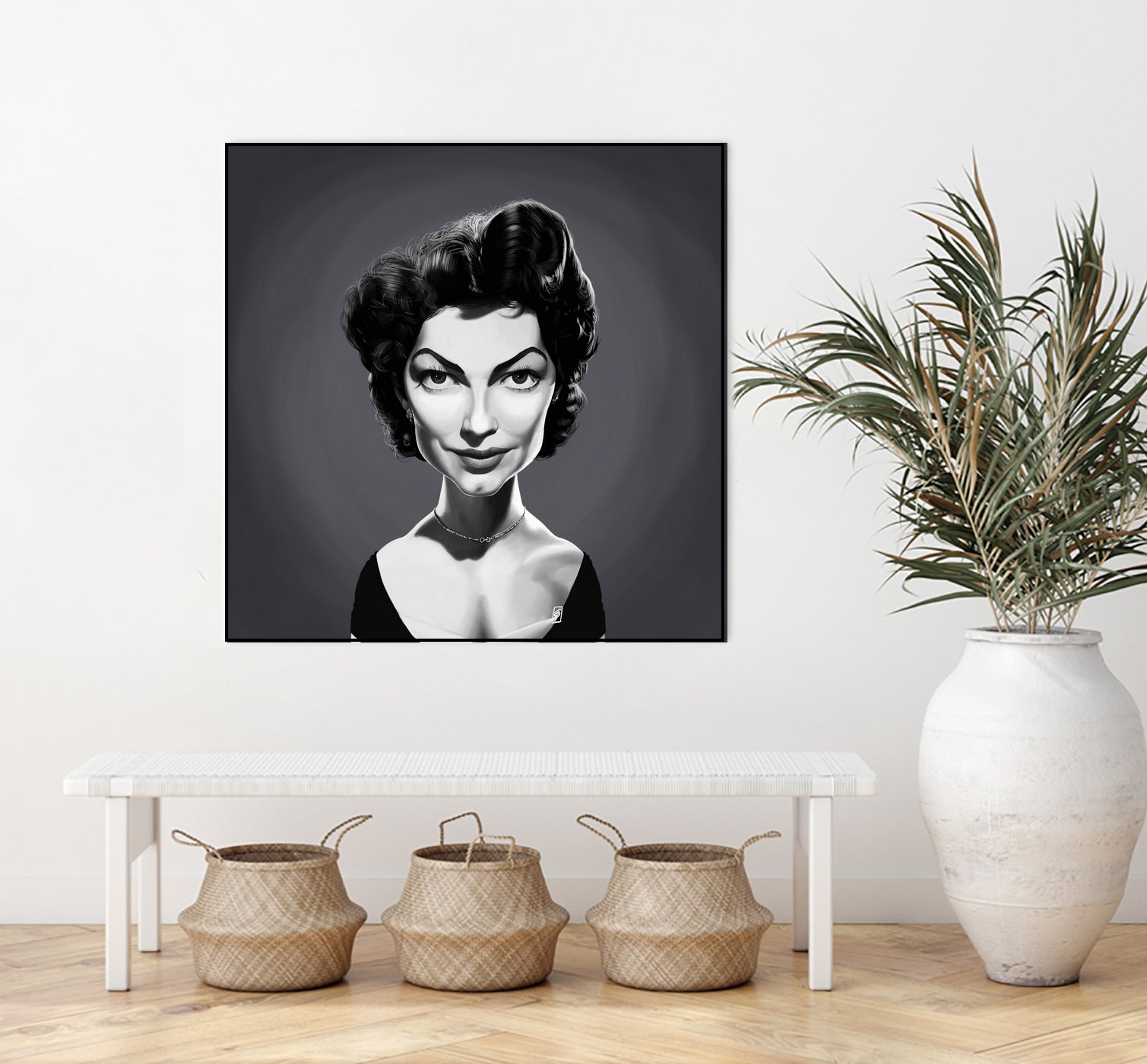 Ava Gardner by Rob Snow on GIANT ART - gray digital painting