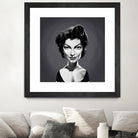 Ava Gardner by Rob Snow on GIANT ART - gray digital painting