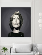 Joan Crawford by Rob Snow on GIANT ART - gray digital painting