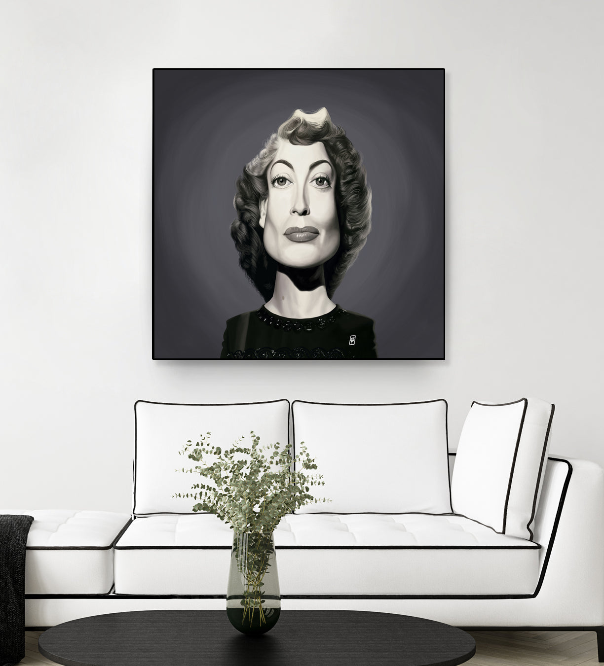 Joan Crawford by Rob Snow on GIANT ART - gray digital painting