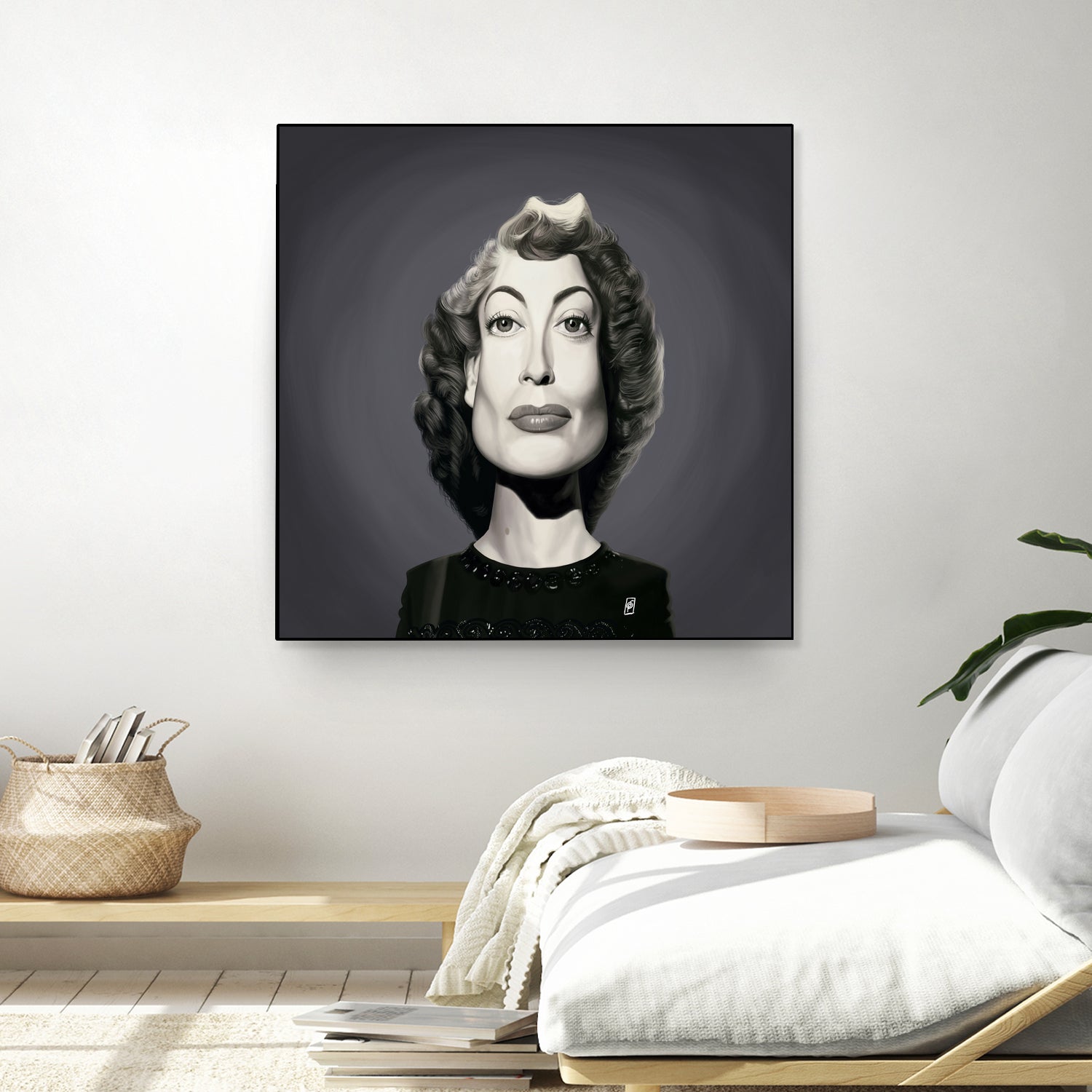 Joan Crawford by Rob Snow on GIANT ART - gray digital painting