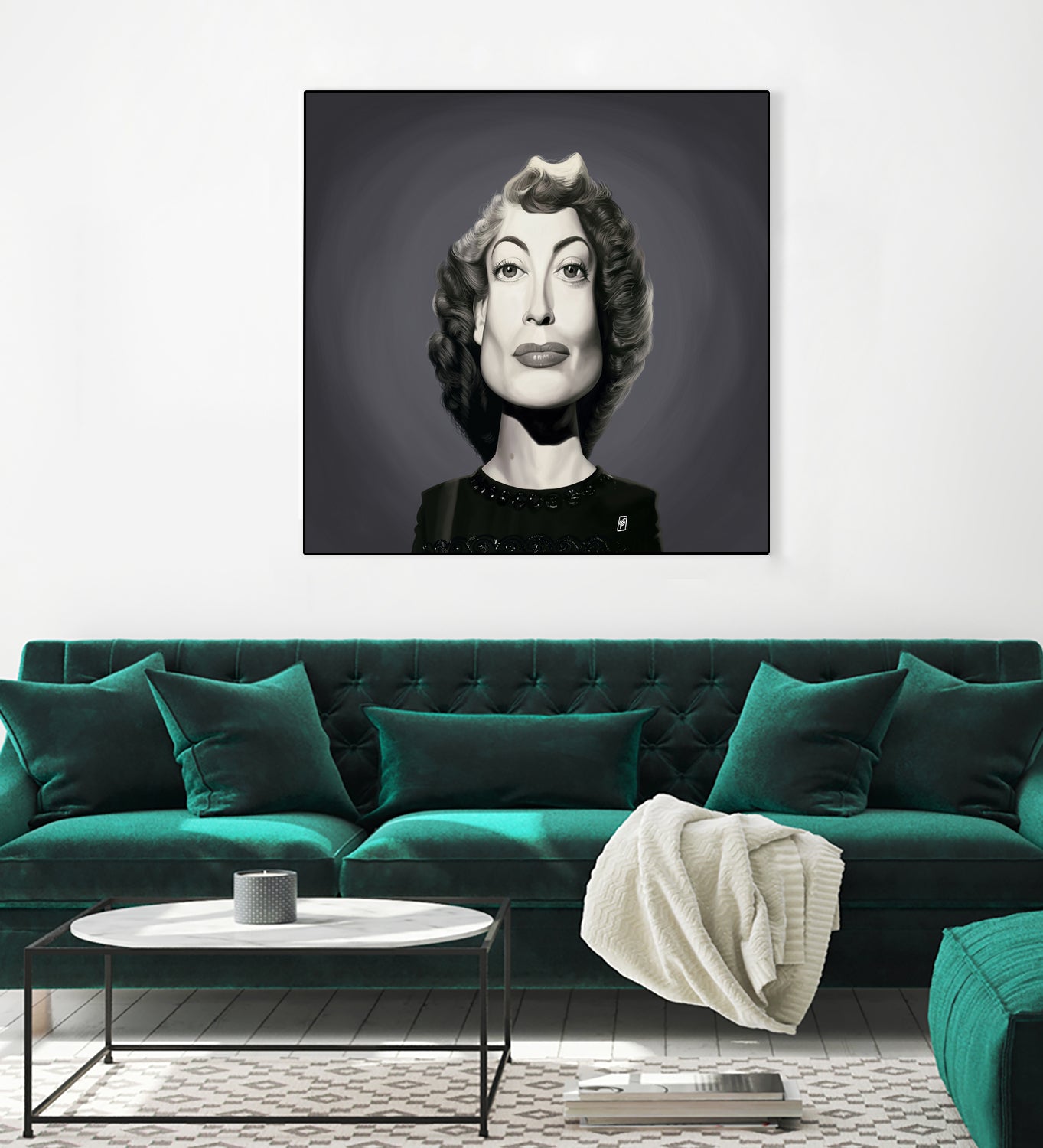 Joan Crawford by Rob Snow on GIANT ART - gray digital painting