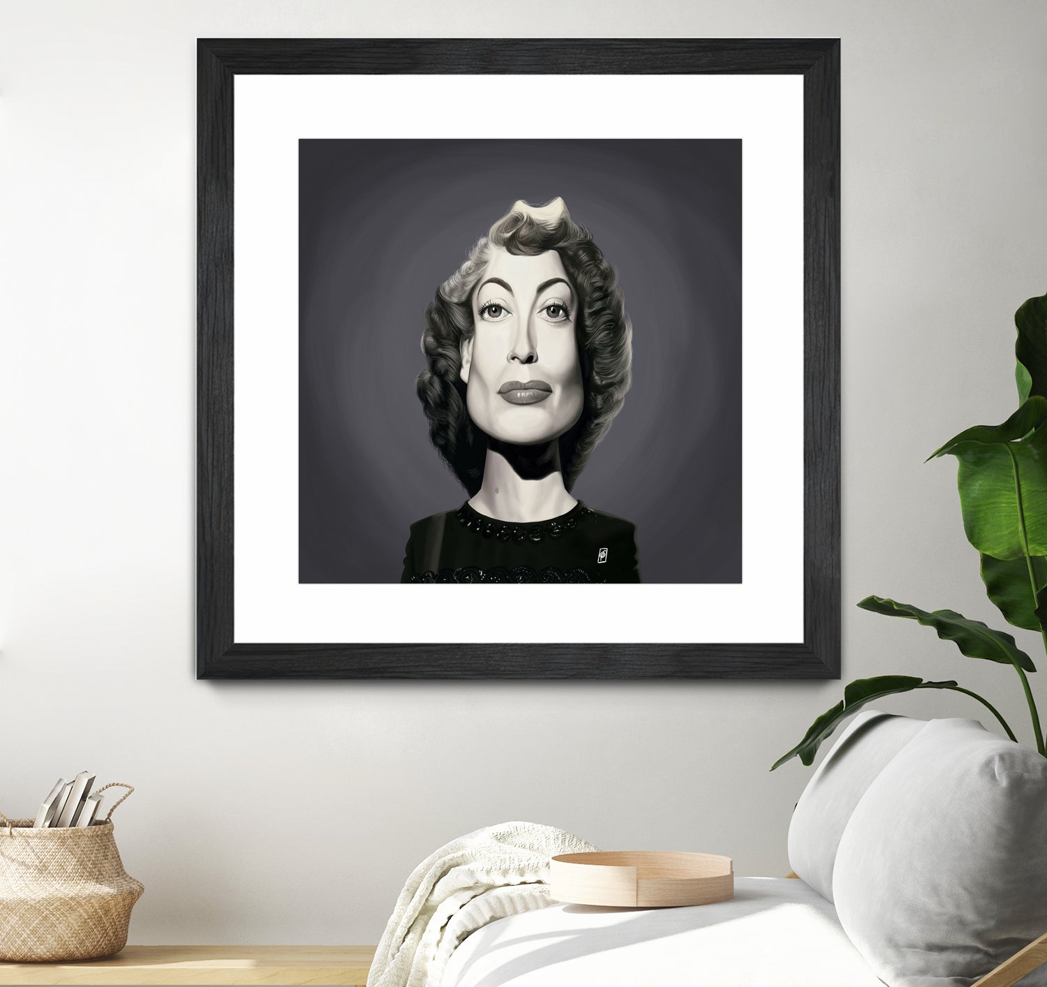 Joan Crawford by Rob Snow on GIANT ART - gray digital painting