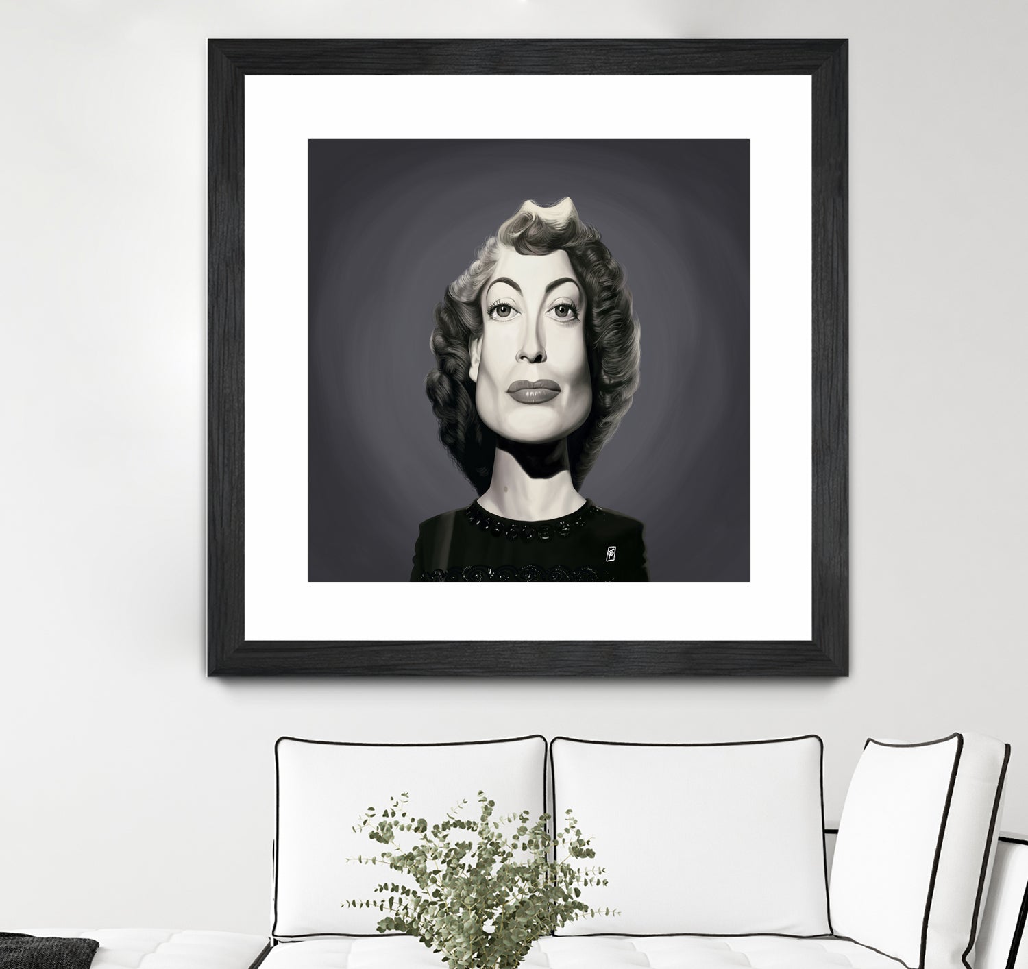 Joan Crawford by Rob Snow on GIANT ART - gray digital painting