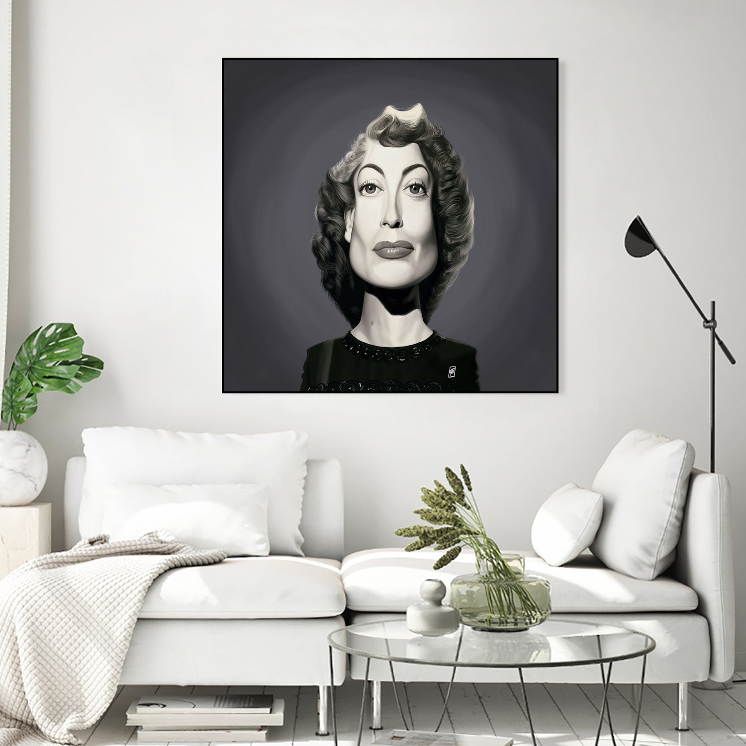 Joan Crawford by Rob Snow on GIANT ART - gray digital painting