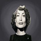 Joan Crawford by Rob Snow on GIANT ART - gray digital painting