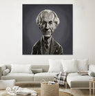 Frank Lloyd Wright by Rob Snow on GIANT ART - gray digital painting