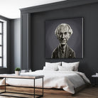 Frank Lloyd Wright by Rob Snow on GIANT ART - gray digital painting