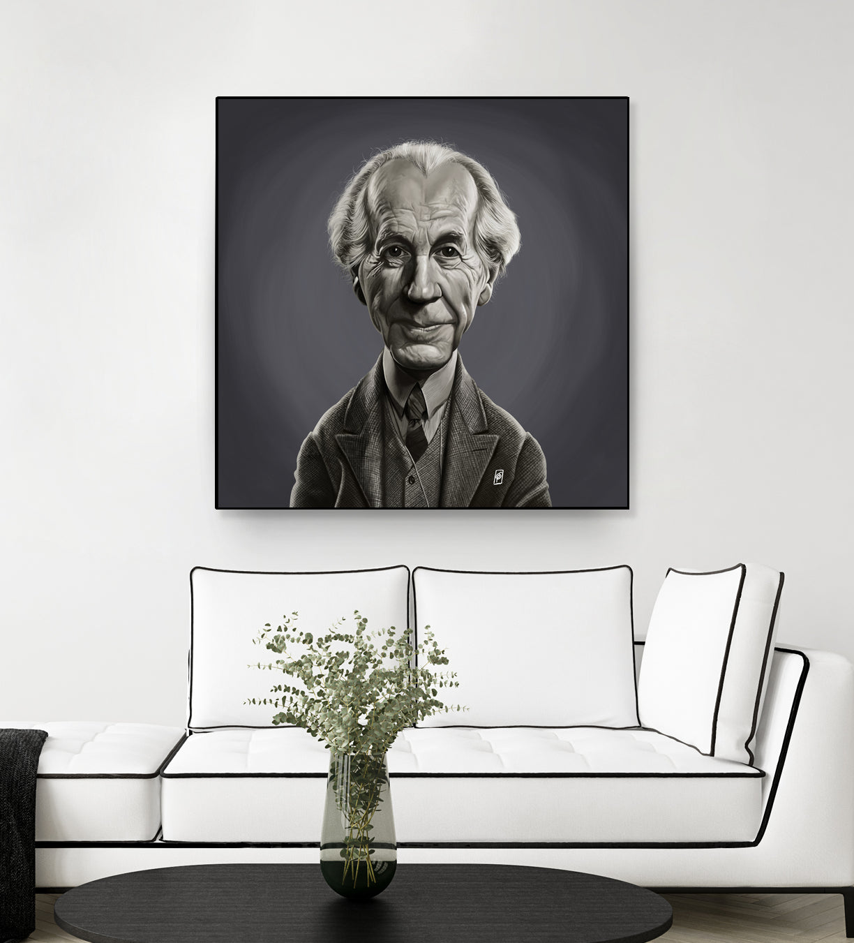 Frank Lloyd Wright by Rob Snow on GIANT ART - gray digital painting