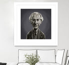 Frank Lloyd Wright by Rob Snow on GIANT ART - gray digital painting