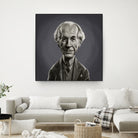 Frank Lloyd Wright by Rob Snow on GIANT ART - gray digital painting