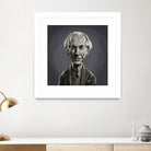 Frank Lloyd Wright by Rob Snow on GIANT ART - gray digital painting