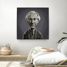 Frank Lloyd Wright by Rob Snow on GIANT ART - gray digital painting