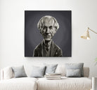 Frank Lloyd Wright by Rob Snow on GIANT ART - gray digital painting