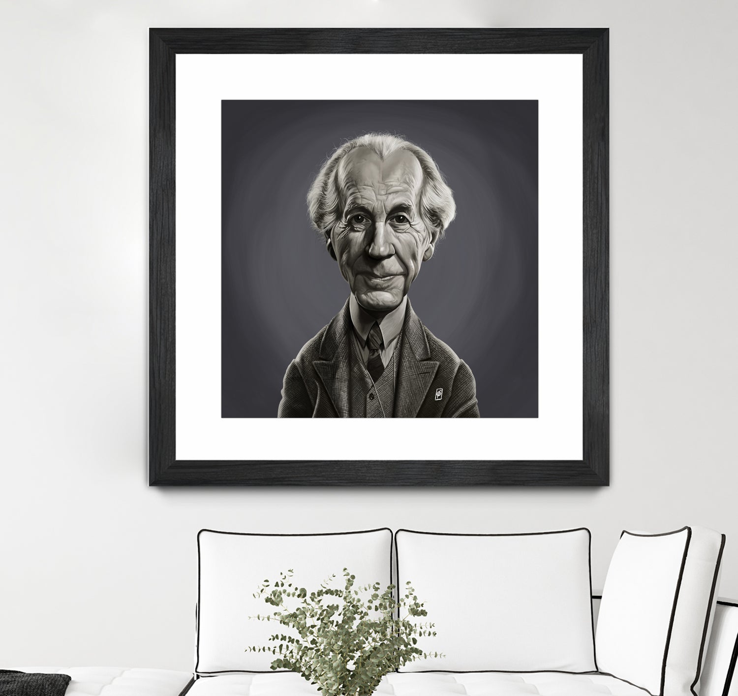 Frank Lloyd Wright by Rob Snow on GIANT ART - gray digital painting