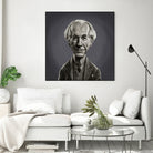 Frank Lloyd Wright by Rob Snow on GIANT ART - gray digital painting