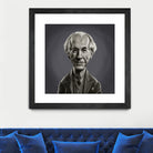 Frank Lloyd Wright by Rob Snow on GIANT ART - gray digital painting