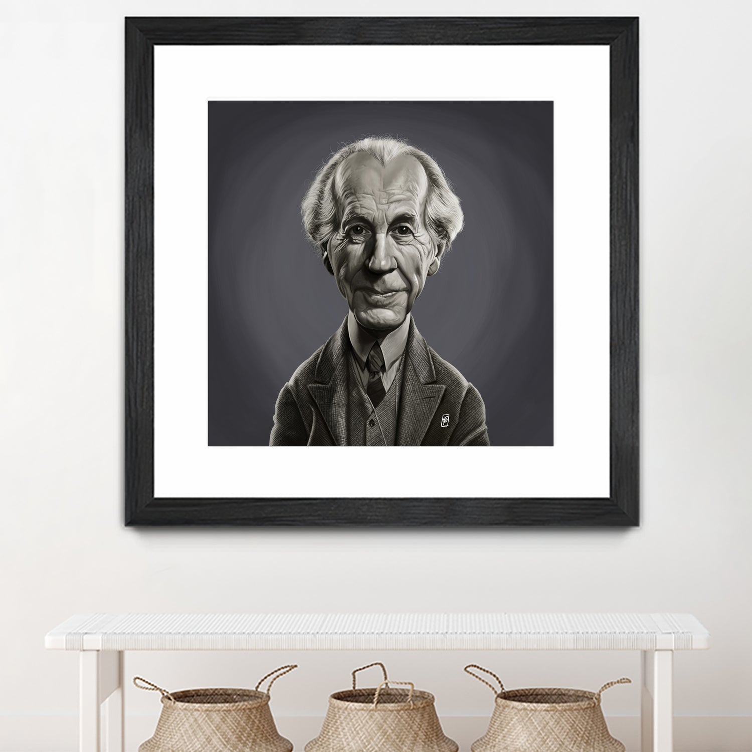 Frank Lloyd Wright by Rob Snow on GIANT ART - gray digital painting