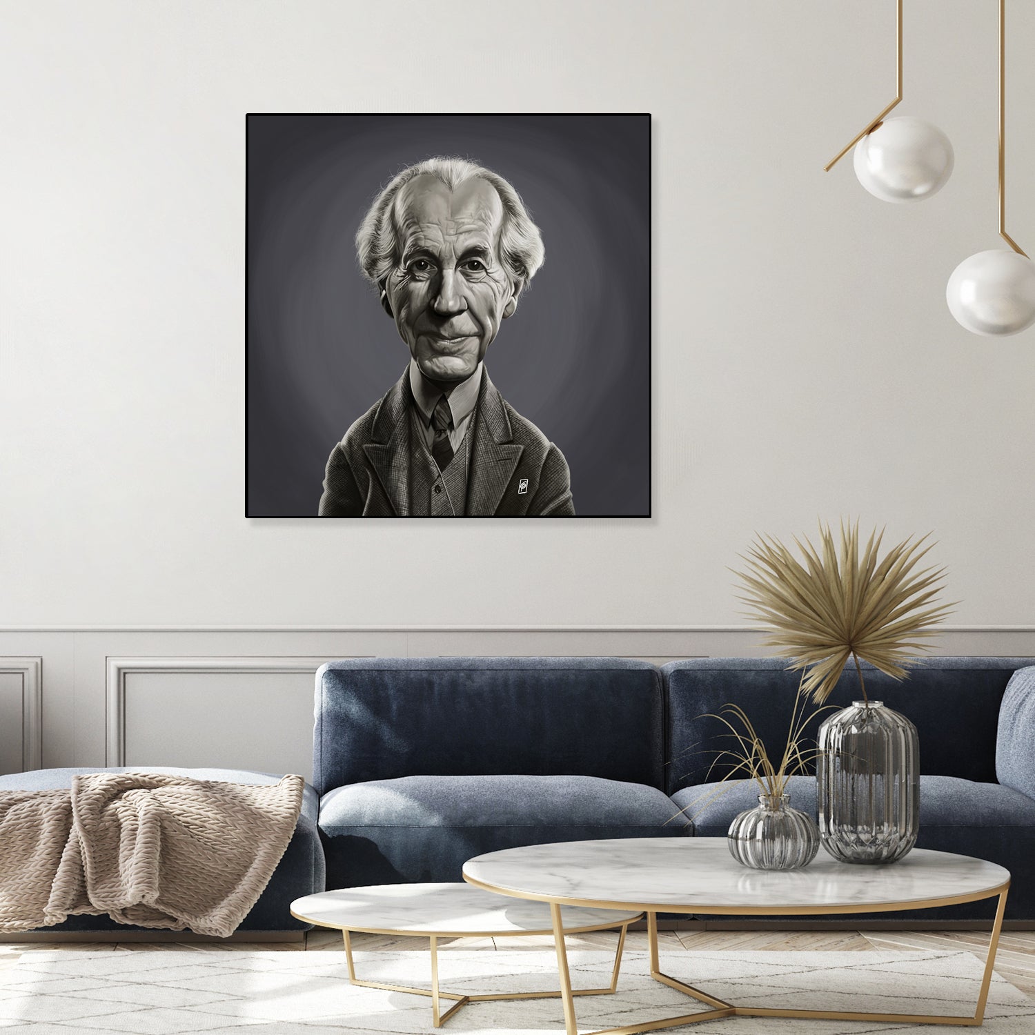 Frank Lloyd Wright by Rob Snow on GIANT ART - gray digital painting