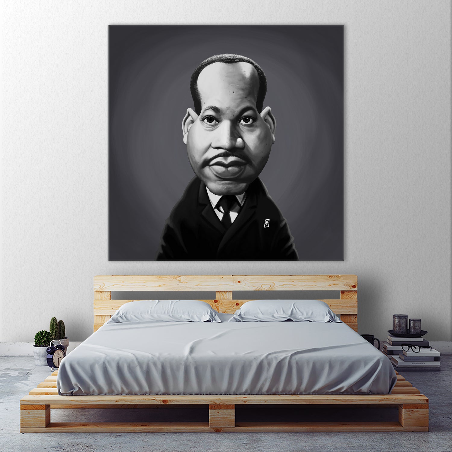 Martin Luther King by Rob Snow on GIANT ART - gray digital painting