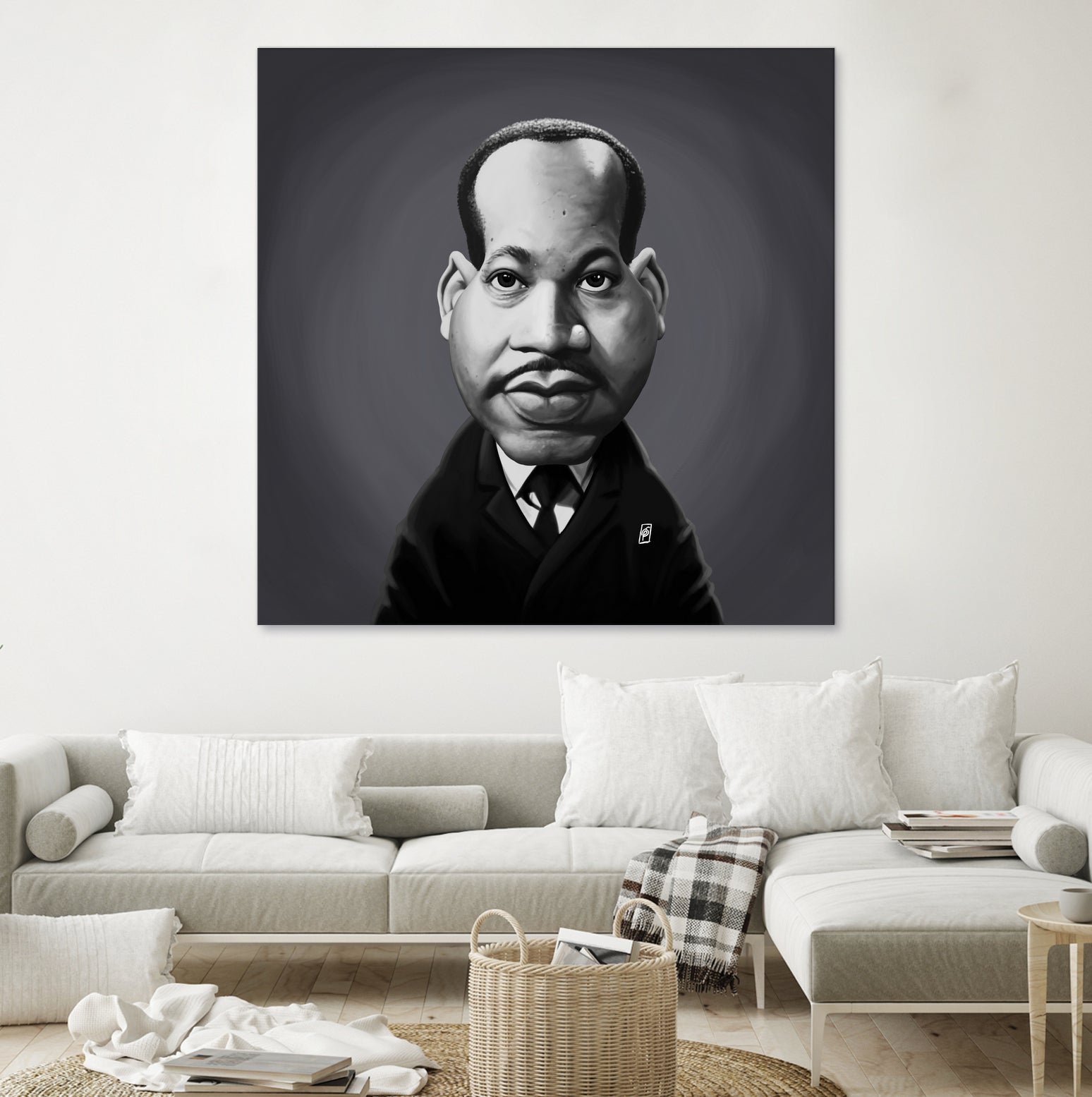 Martin Luther King by Rob Snow on GIANT ART - gray digital painting