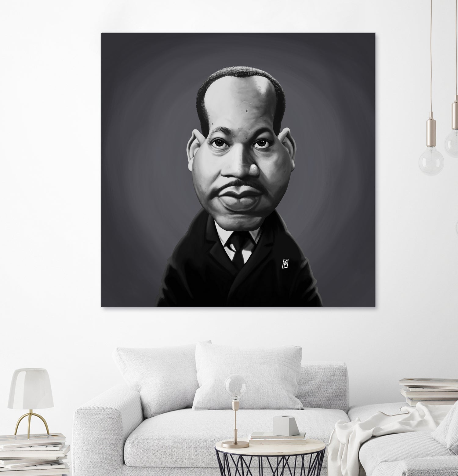 Martin Luther King by Rob Snow on GIANT ART - gray digital painting