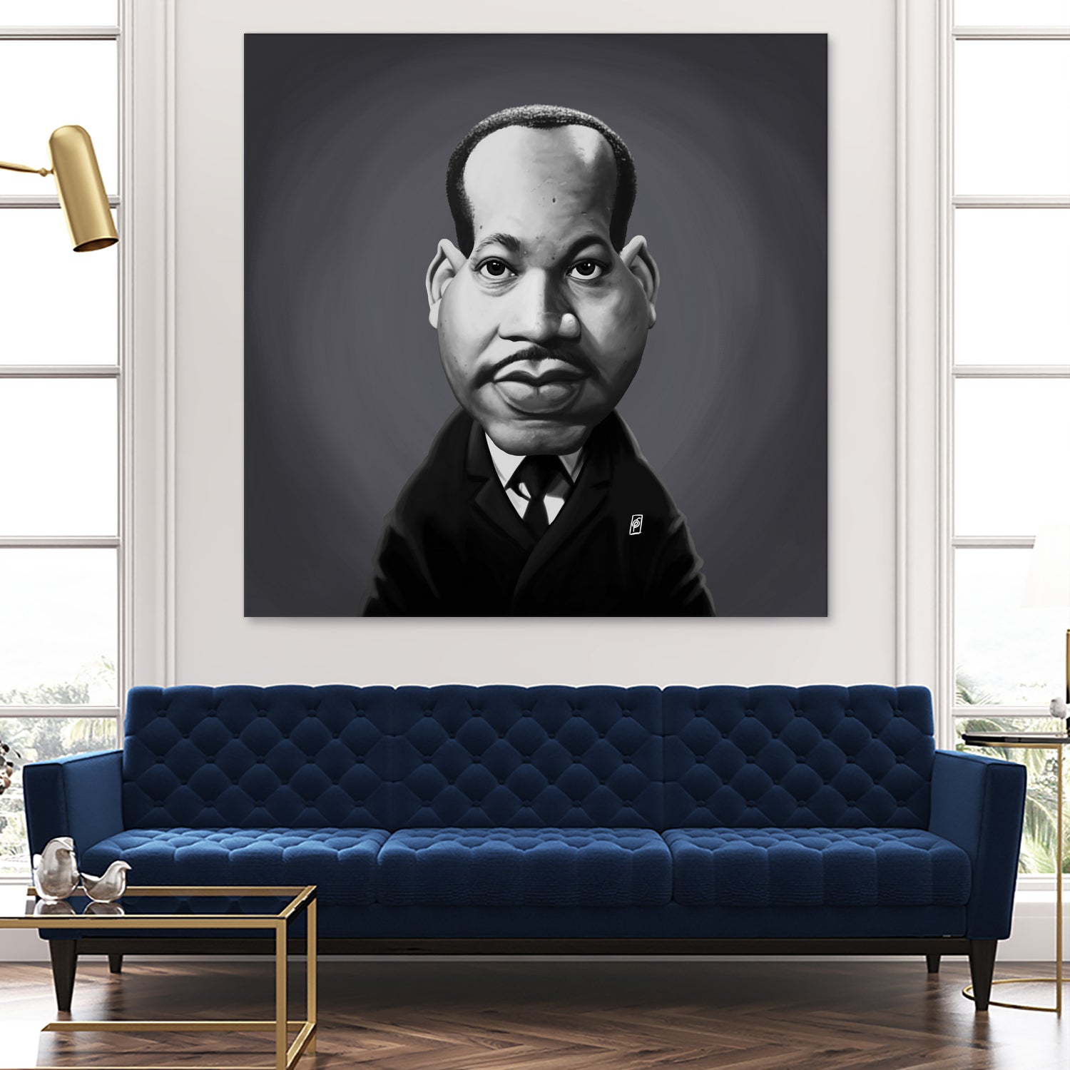 Martin Luther King by Rob Snow on GIANT ART - gray digital painting