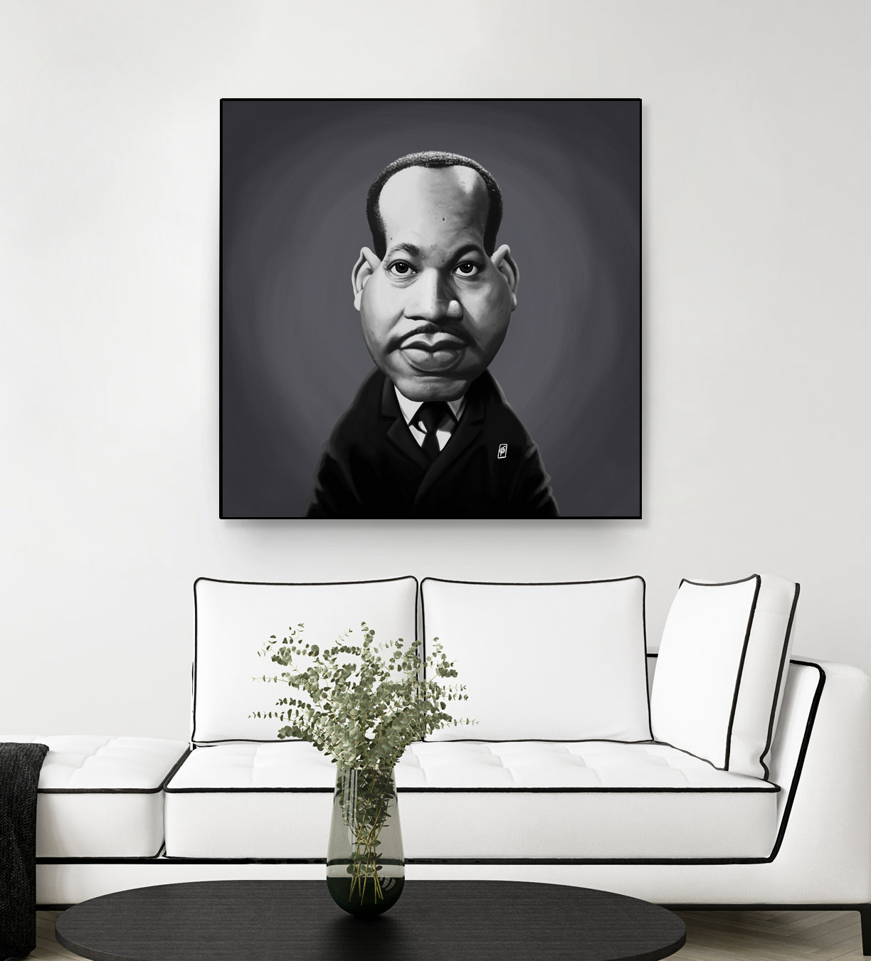 Martin Luther King by Rob Snow on GIANT ART - gray digital painting