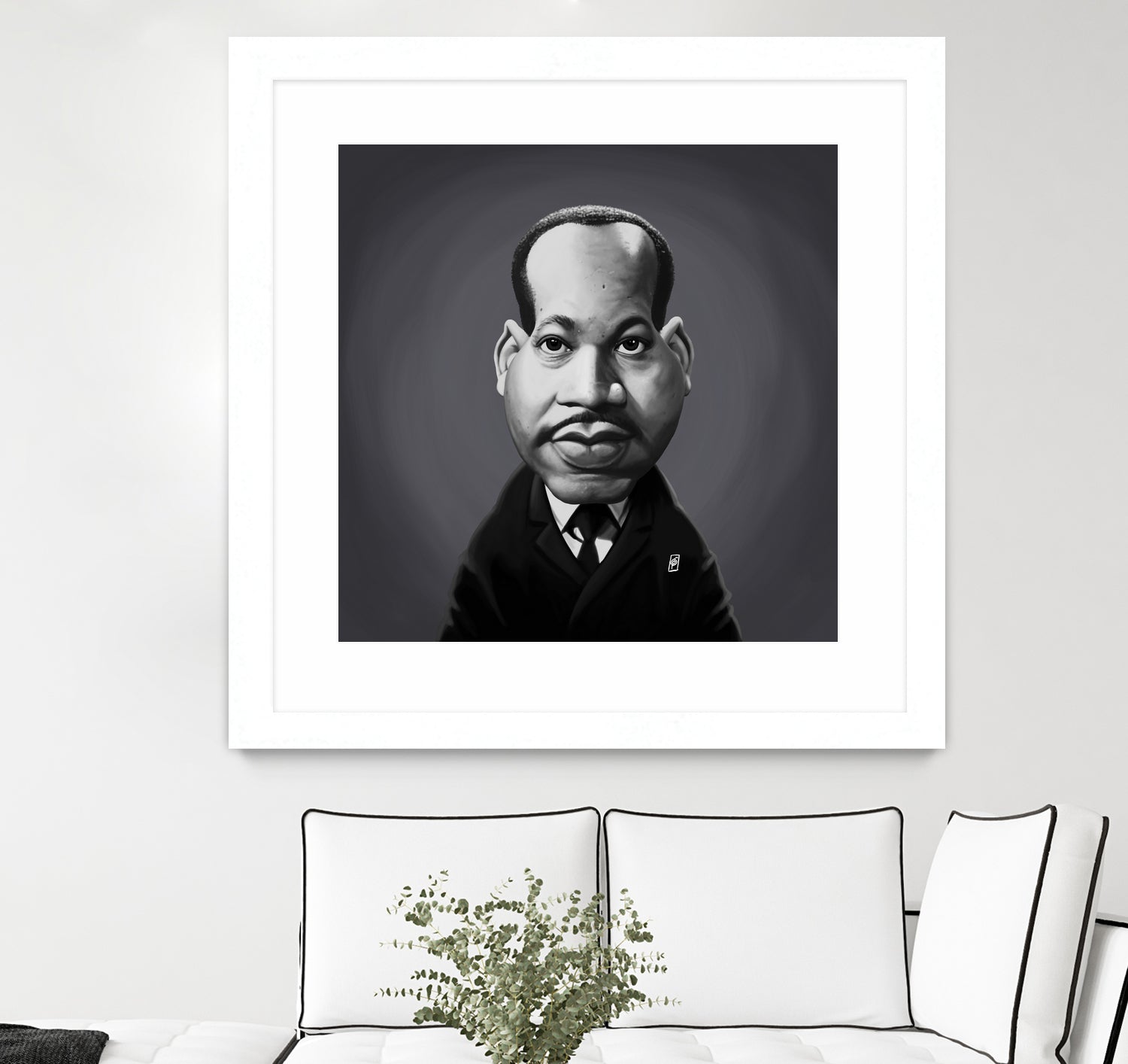 Martin Luther King by Rob Snow on GIANT ART - gray digital painting