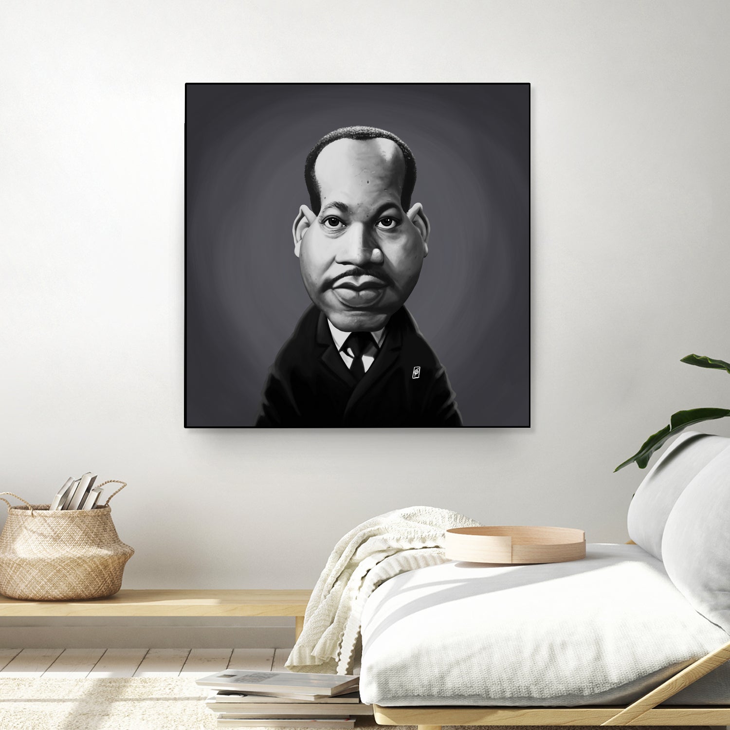 Martin Luther King by Rob Snow on GIANT ART - gray digital painting