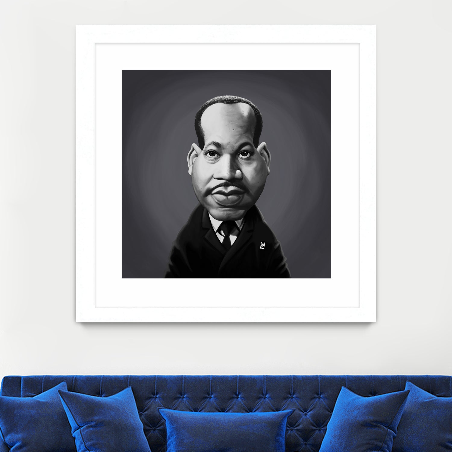 Martin Luther King by Rob Snow on GIANT ART - gray digital painting