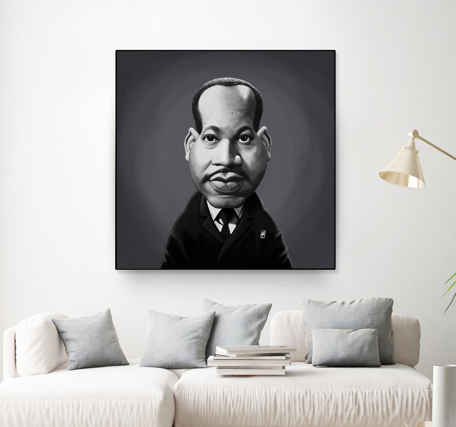 Martin Luther King by Rob Snow on GIANT ART - gray digital painting