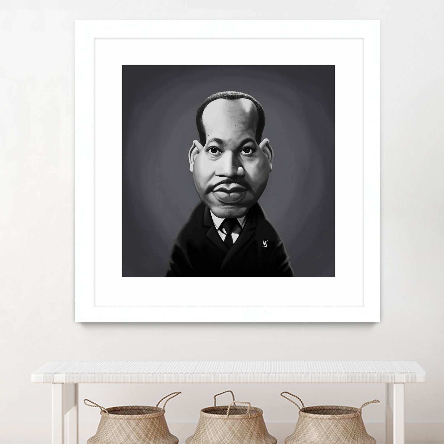 Martin Luther King by Rob Snow on GIANT ART - gray digital painting