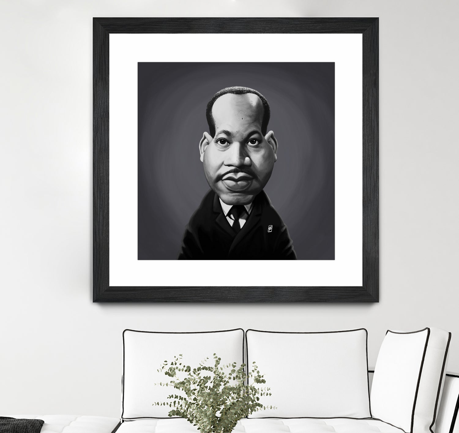 Martin Luther King by Rob Snow on GIANT ART - gray digital painting