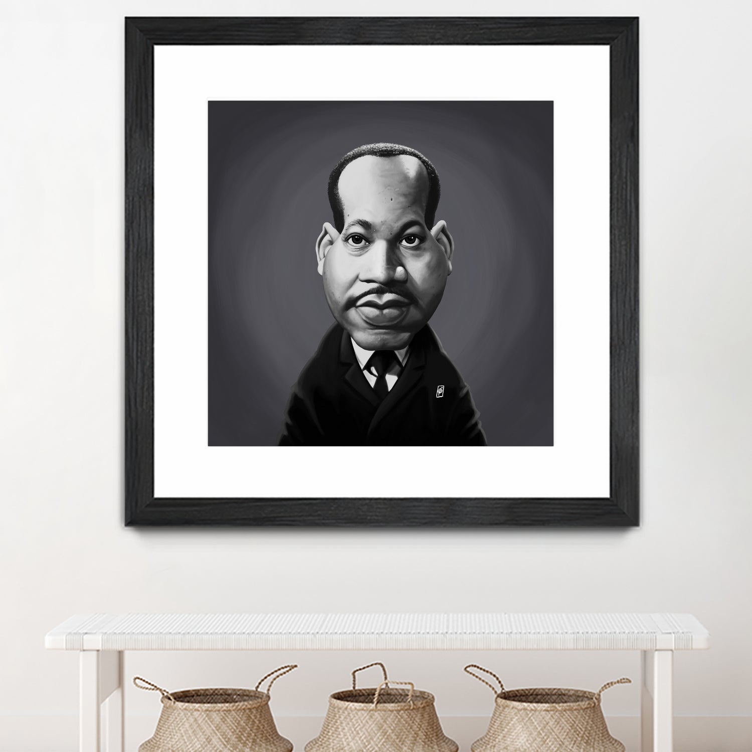 Martin Luther King by Rob Snow on GIANT ART - gray digital painting