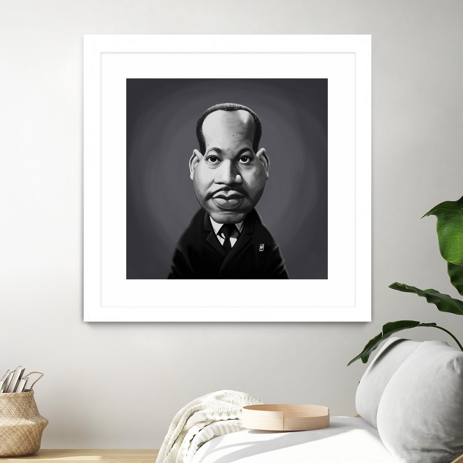 Martin Luther King by Rob Snow on GIANT ART - gray digital painting