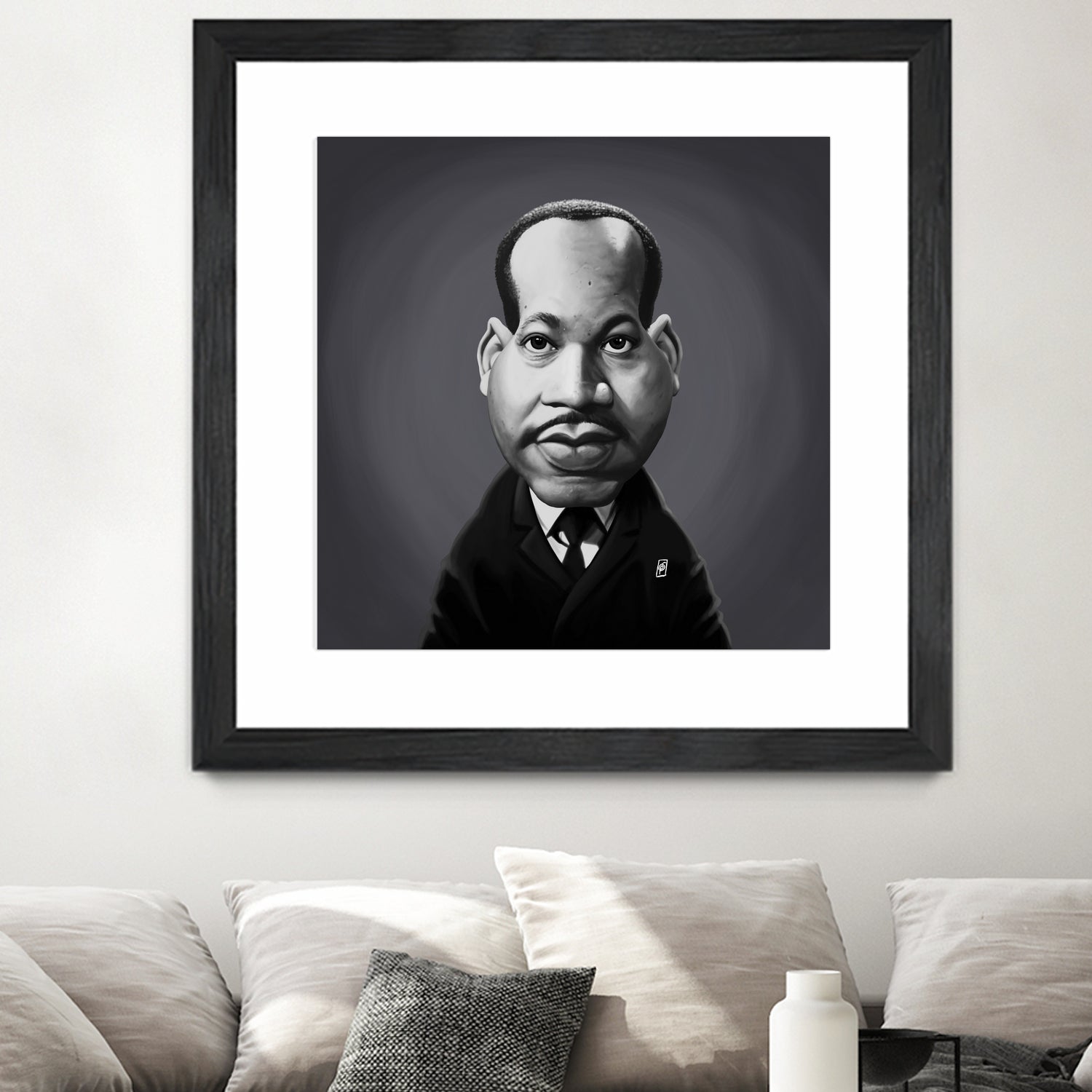 Martin Luther King by Rob Snow on GIANT ART - gray digital painting