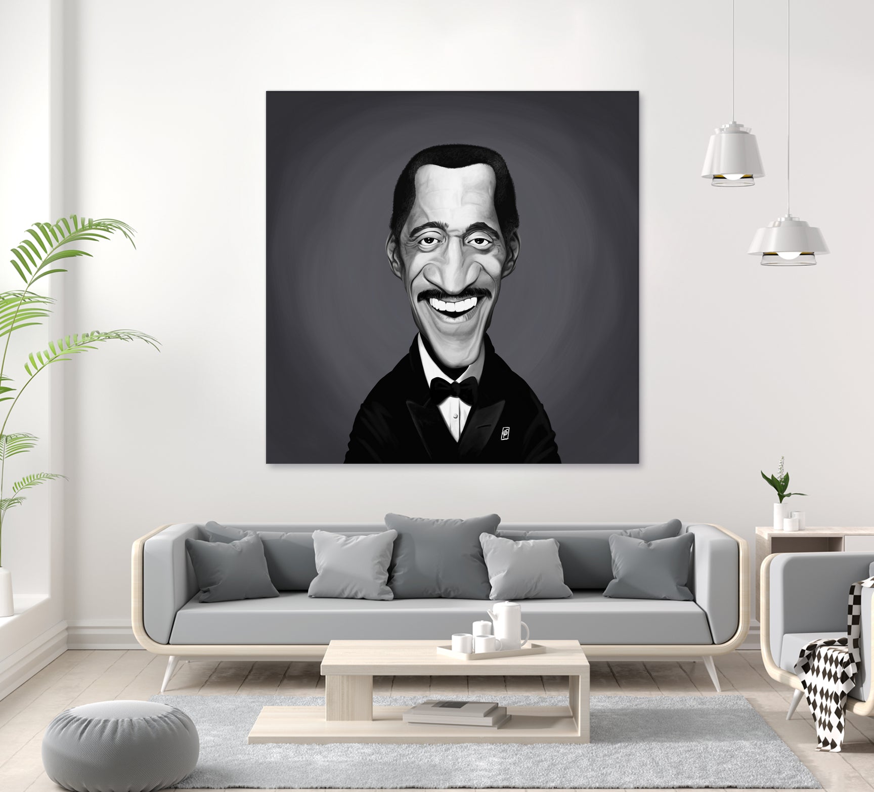 Sammy Davis Jnr by Rob Snow on GIANT ART - gray digital painting