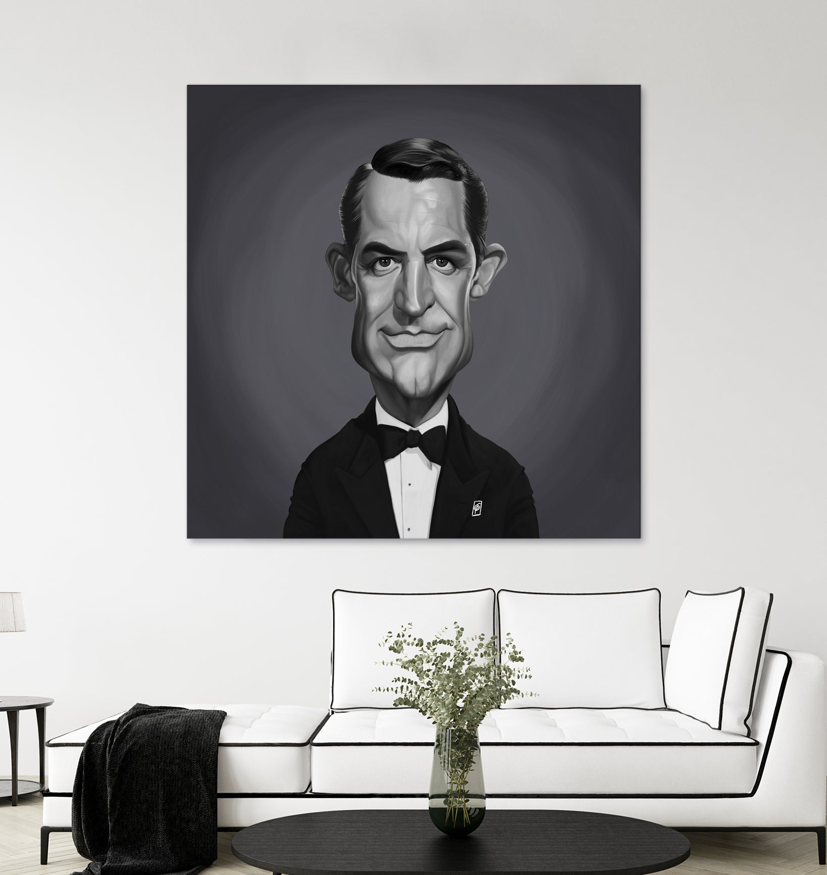 Cary Grant by Rob Snow on GIANT ART - gray digital painting