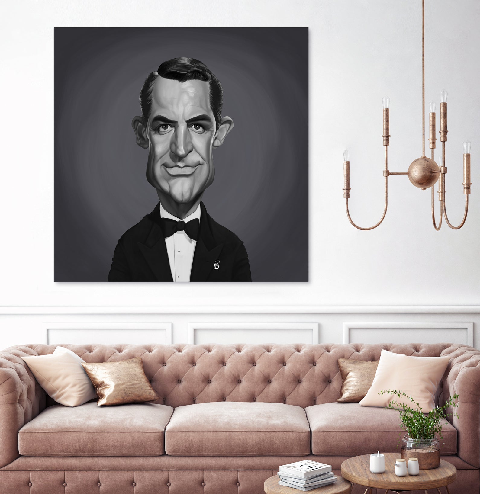 Cary Grant by Rob Snow on GIANT ART - gray digital painting