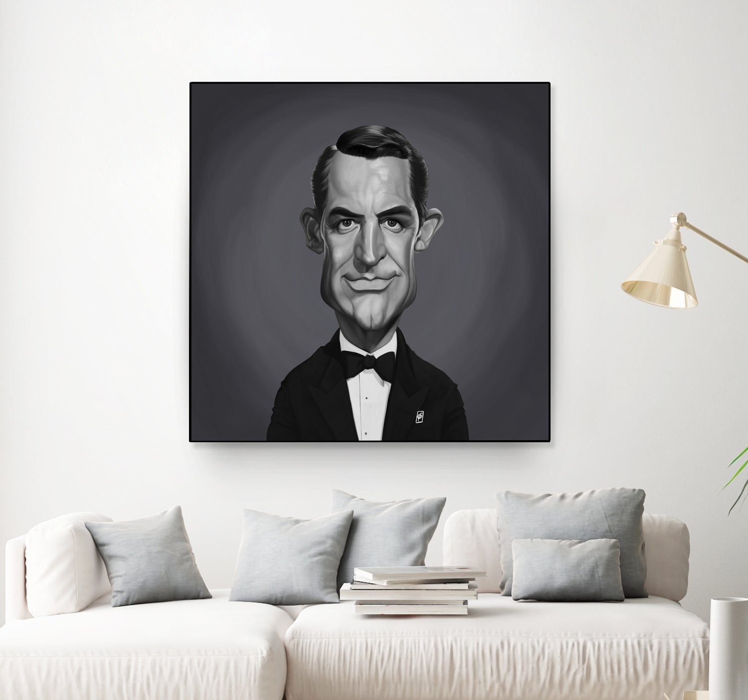 Cary Grant by Rob Snow on GIANT ART - gray digital painting